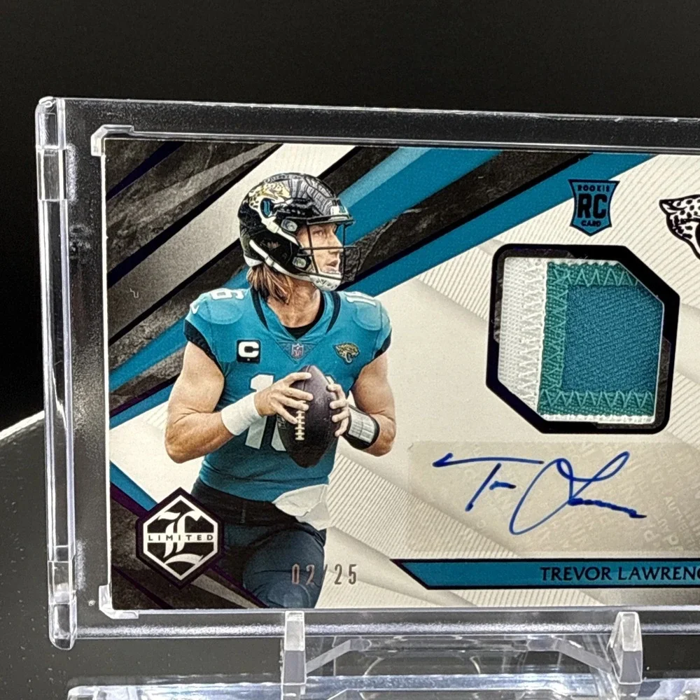 Trevor Lawrence 2021 Jaguars Panini Limited 3 Color RPA AUTO RC /25 SSP